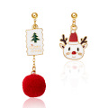 Shangjie OEM Christmas 2021 Gift Fashion Bijoux Boucle d&#39;oreille Boucles d&#39;oreilles irrégulières pour femmes Boucles d&#39;oreilles de Noël de Noël uniques